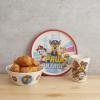 Zak Designs Bluey Kids Dinnerware Set 3 Pieces, Durable and Sustainable Melamine Bamboo Plate, Bowl, and Tumbler are Perfect For Dinner Time With Family (Bluey, Bingo, Bandit, Chilli)(Paw Patrol)