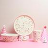 Zak Designs Bluey Kids Dinnerware Set 3 Pieces, Durable and Sustainable Melamine Bamboo Plate, Bowl, and Tumbler are Perfect For Dinner Time With Family (Bluey, Bingo, Bandit, Chilli)(Fanciful Unicorn)