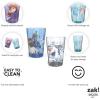 Zak Designs Bluey Nesting Tumbler Set Includes Durable Plastic Cups with Variety Artwork, Fun Drinkware is Perfect for Kids (14.5 oz, 4-Pack, Non-BPA)(Anna & Elsa & Olaf)