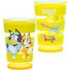 Zak Designs Bluey Nesting Tumbler Set Includes Durable Plastic Cups with Variety Artwork, Fun Drinkware is Perfect for Kids (14.5 oz, 4-Pack, Non-BPA)(Bluey)