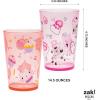 Zak Designs Bluey Nesting Tumbler Set Includes Durable Plastic Cups with Variety Artwork, Fun Drinkware is Perfect for Kids (14.5 oz, 4-Pack, Non-BPA)(Gabbys Dollhouse)