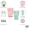 Zak Designs Bluey Nesting Tumbler Set Includes Durable Plastic Cups with Variety Artwork, Fun Drinkware is Perfect for Kids (14.5 oz, 4-Pack, Non-BPA)(Gabbys Dollhouse)