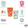 Zak Designs Bluey Nesting Tumbler Set Includes Durable Plastic Cups with Variety Artwork, Fun Drinkware is Perfect for Kids (14.5 oz, 4-Pack, Non-BPA)(Peppa Pig)