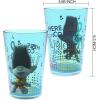 Zak Designs Bluey Nesting Tumbler Set Includes Durable Plastic Cups with Variety Artwork, Fun Drinkware is Perfect for Kids (14.5 oz, 4-Pack, Non-BPA)(Poppy & Friends)