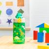 Zak Designs Bluey Sage Kids Water Bottle For School or Travel, 16oz Durable Plastic Water Bottle With Straw, Handle, and Leak-Proof, Pop-Up Spout Cover (Bluey & Bingo)(Dino)