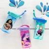 Zak Designs Bluey Sage Kids Water Bottle For School or Travel, 16oz Durable Plastic Water Bottle With Straw, Handle, and Leak-Proof, Pop-Up Spout Cover (Bluey & Bingo)(Elsa & Anna)
