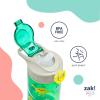 Zak Designs Bluey Sage Kids Water Bottle For School or Travel, 16oz Durable Plastic Water Bottle With Straw, Handle, and Leak-Proof, Pop-Up Spout Cover (Bluey & Bingo)(SuperKitties (Ginny  Sparks  Buddy  Bitsy))
