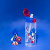 Zak Designs Bluey Sage Kids Water Bottle For School or Travel, 16oz Durable Plastic Water Bottle With Straw, Handle, and Leak-Proof, Pop-Up Spout Cover (Bluey & Bingo)(Sonic)