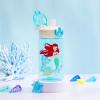 Zak Designs Bluey Sage Kids Water Bottle For School or Travel, 16oz Durable Plastic Water Bottle With Straw, Handle, and Leak-Proof, Pop-Up Spout Cover (Bluey & Bingo)(Disney Princess (Ariel & Jasmine))