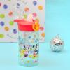Zak Designs Bluey Sage Kids Water Bottle For School or Travel, 16oz Durable Plastic Water Bottle With Straw, Handle, and Leak-Proof, Pop-Up Spout Cover (Bluey & Bingo)(Mickey Mouse)