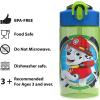 Zak Designs Bluey Sage Kids Water Bottle For School or Travel, 16oz Durable Plastic Water Bottle With Straw, Handle, and Leak-Proof, Pop-Up Spout Cover (Bluey & Bingo)(Paw Patrol)