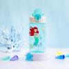 Zak Designs Bluey Sage Kids Water Bottle For School or Travel, 16oz Durable Plastic Water Bottle With Straw, Handle, and Leak-Proof, Pop-Up Spout Cover (Bluey & Bingo)(Disney Princess (Ariel & Jasmine))