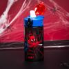 Zak Designs Bluey Sage Kids Water Bottle For School or Travel, 16oz Durable Plastic Water Bottle With Straw, Handle, and Leak-Proof, Pop-Up Spout Cover (Bluey & Bingo)(Spider-Man)