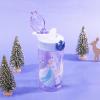 Zak Designs Bluey Sage Kids Water Bottle For School or Travel, 16oz Durable Plastic Water Bottle With Straw, Handle, and Leak-Proof, Pop-Up Spout Cover (Bluey & Bingo)(Disney Frozen (Anna  Elsa  Olaf))