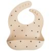 mushie x Bluey Silicone Baby Bib | Adjustable Fit Waterproof Bibs (Bluey Ivory)(Black Daisy)
