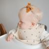mushie x Bluey Silicone Baby Bib | Adjustable Fit Waterproof Bibs (Bluey Ivory)(Black Daisy)