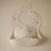 mushie x Bluey Silicone Baby Bib | Adjustable Fit Waterproof Bibs (Bluey Ivory)(Bluey Ivory)