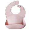 mushie x Bluey Silicone Baby Bib | Adjustable Fit Waterproof Bibs (Bluey Ivory)(Blush)