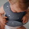 mushie x Bluey Silicone Baby Bib | Adjustable Fit Waterproof Bibs (Bluey Ivory)(Boats)