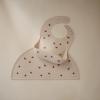 mushie x Bluey Silicone Baby Bib | Adjustable Fit Waterproof Bibs (Bluey Ivory)(Butterflies)