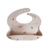 mushie x Bluey Silicone Baby Bib | Adjustable Fit Waterproof Bibs (Bluey Ivory)(Dinosaurs)