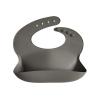 mushie x Bluey Silicone Baby Bib | Adjustable Fit Waterproof Bibs (Bluey Ivory)(Dove Gray)