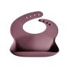 mushie x Bluey Silicone Baby Bib | Adjustable Fit Waterproof Bibs (Bluey Ivory)(Dusty Rose)