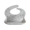 mushie x Bluey Silicone Baby Bib | Adjustable Fit Waterproof Bibs (Bluey Ivory)(Letters White)