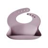 mushie x Bluey Silicone Baby Bib | Adjustable Fit Waterproof Bibs (Bluey Ivory)(Pale Mauve)