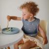 mushie x Bluey Silicone Baby Bib | Adjustable Fit Waterproof Bibs (Bluey Ivory)(Planets)