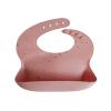 mushie x Bluey Silicone Baby Bib | Adjustable Fit Waterproof Bibs (Bluey Ivory)(Powder Pink Confetti)