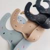 mushie x Bluey Silicone Baby Bib | Adjustable Fit Waterproof Bibs (Bluey Ivory)(Retro Cars)