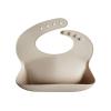 mushie x Bluey Silicone Baby Bib | Adjustable Fit Waterproof Bibs (Bluey Ivory)(Shifting Sand)