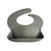 mushie x Bluey Silicone Baby Bib | Adjustable Fit Waterproof Bibs (Bluey Ivory)(Silver Sage)