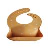mushie x Bluey Silicone Baby Bib | Adjustable Fit Waterproof Bibs (Bluey Ivory)(Sun Orange)