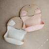 mushie x Bluey Silicone Baby Bib | Adjustable Fit Waterproof Bibs (Bluey Ivory)(Vanilla Confetti)