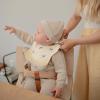 mushie x Bluey Silicone Baby Bib | Adjustable Fit Waterproof Bibs (Bluey Ivory)(Whales)