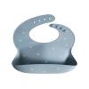 mushie x Bluey Silicone Baby Bib | Adjustable Fit Waterproof Bibs (Bluey Ivory)(White Daisy)