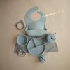 mushie x Bluey Silicone Snack Cup | Spill Proof Food Container for Toddler and Baby (Bluey Sage)(Powder Blue)