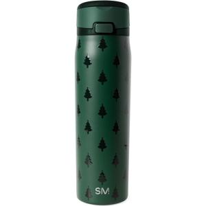 Simple Modern Kids Summit | Christmas Water Bottle with Straw Lid | Bluey 18oz Stainless Steel Cup Insulated Tumbler for Toddlers, School | Holiday Gifts for Girls Boys | Bluey Holly Jolly(Winter Trees)