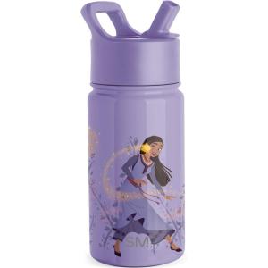 Simple Modern Kids Summit Water Bottle with Straw Lid |Bluey 18oz Stainless Steel Cup Insulated Tumbler for Girls, Boys, School | Bluey Sky(Disney Wish-Asha’s Adventure)