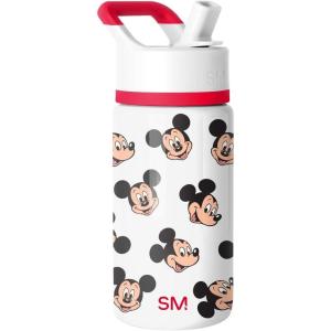 Simple Modern Kids Summit Water Bottle with Straw Lid |Bluey 18oz Stainless Steel Cup Insulated Tumbler for Girls, Boys, School | Bluey Sky(Disney-Mickey Mouse Fun)