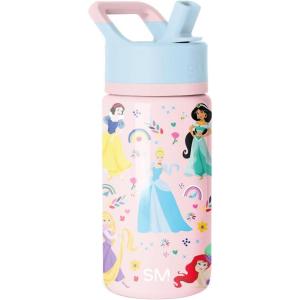 Simple Modern Kids Summit Water Bottle with Straw Lid |Bluey 18oz Stainless Steel Cup Insulated Tumbler for Girls, Boys, School | Bluey Sky(Disney-Princess Rainbows)
