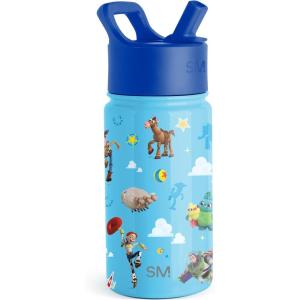 Simple Modern Kids Summit Water Bottle with Straw Lid |Bluey 18oz Stainless Steel Cup Insulated Tumbler for Girls, Boys, School | Bluey Sky(Disney-Toy Story Andys Toys)