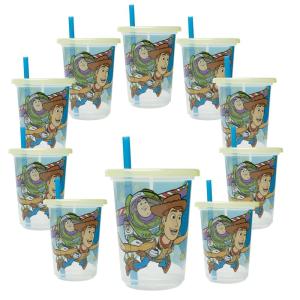 The First Years Bluey Take & Toss Toddler Straw Cups – Spill Proof Toddler Sippy Cups with Snap On Lids and Straws – Bluey Gifts and Bluey Party Supplies – 10 Oz – 10 Count(Disney Toy Story)