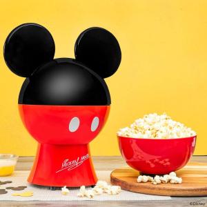 Uncanny Brands Bluey Popcorn Maker, Oil-Free Electric Hot Air Popper with 12 Paper Bags – Officially Licensed(Mickey Mouse)