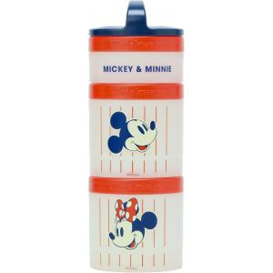 Whiskware Bluey Stackable Snack Containers for Babies, Toddlers, and Kids, 3 Stackable Snack Cups for School and Travel, Cupholder Friendly, Bluey, Chloe, Bingo, and Lila, Best Buddies!(Mickey & Minnie)