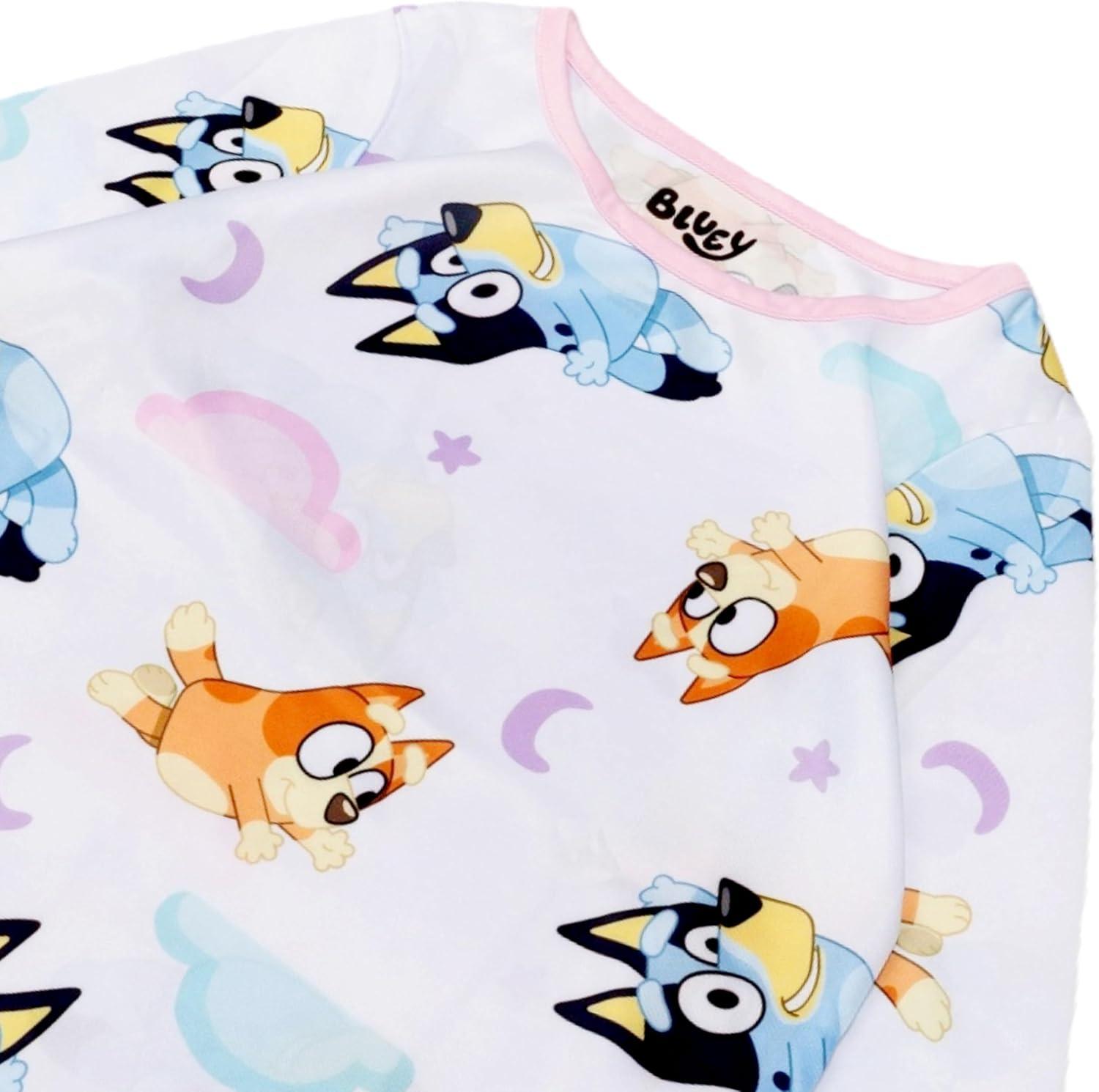 imageBluey Girls 3Pack Comfortable Nightgown Fantasy Gown Soft amp Cute Pajamas for Kids