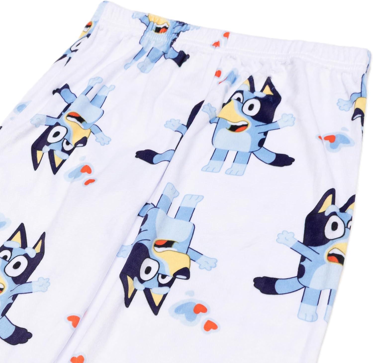 imageBluey Unisex Kids 2Piece Loosefit LongSleeve Matching Pajama Set Soft amp Cute for KidsBluey Valentine