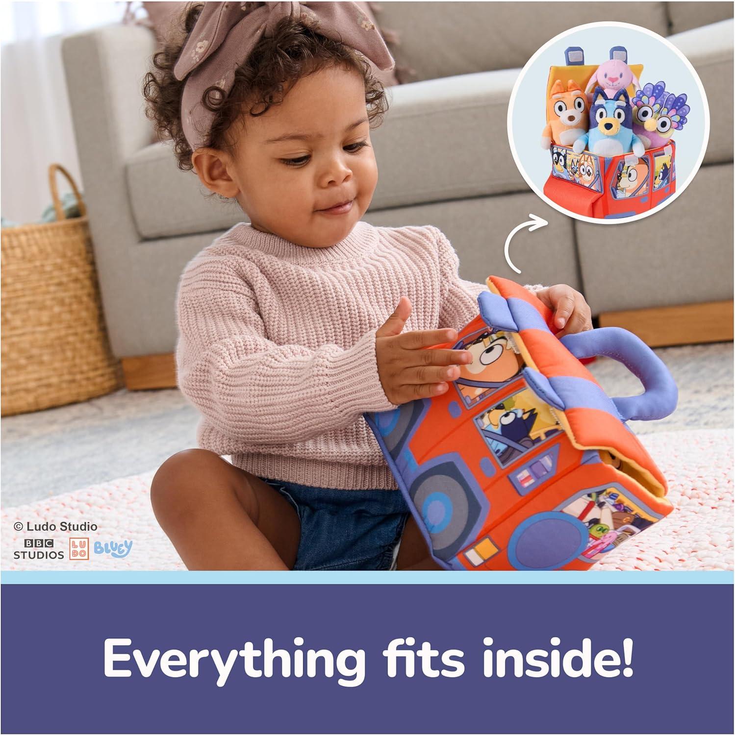 imageGUND Bluey 5Piece Plush Playset Official Bluey Stuffed Animals and Sensory Toys for Babies and Toddlers 7